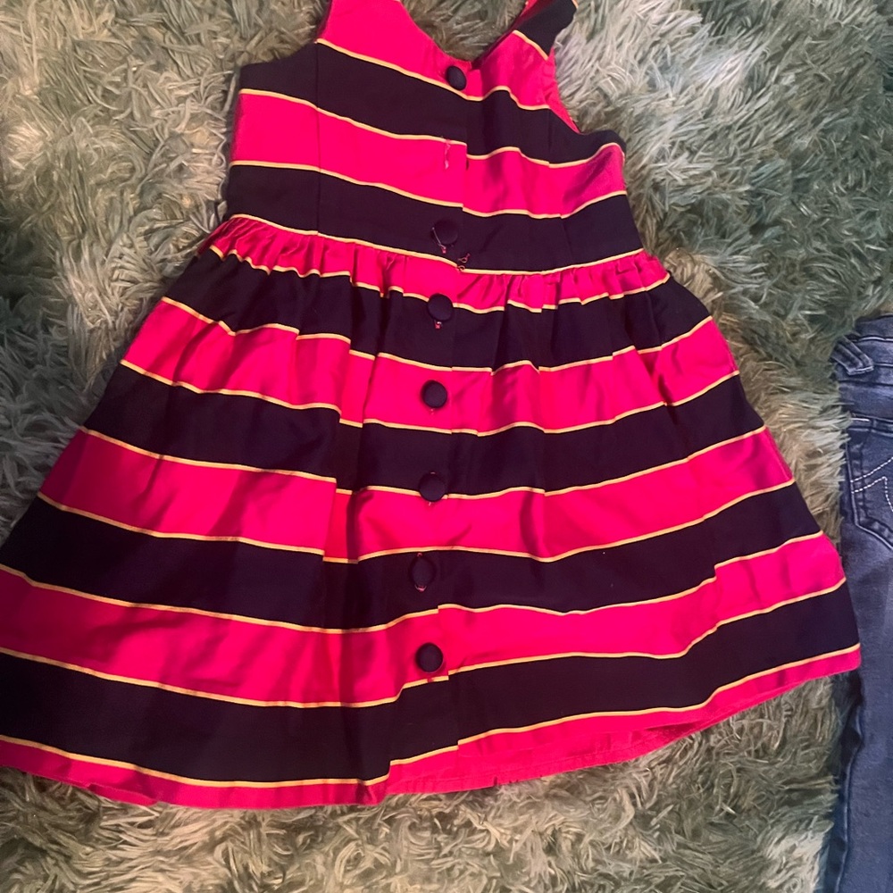 Polo Ralph Lauren Pink and Navy Dress 2T/3T Kids Spring Bundle 11 Items total